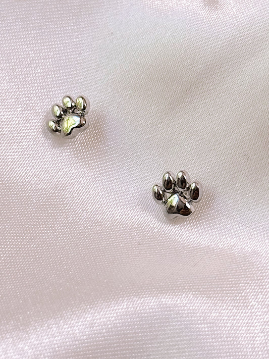 Paw Print Studs (Gold + Silver)