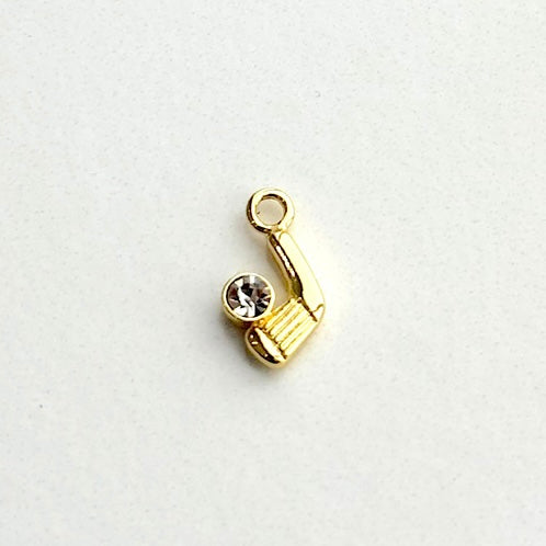 Gold Golf Charm