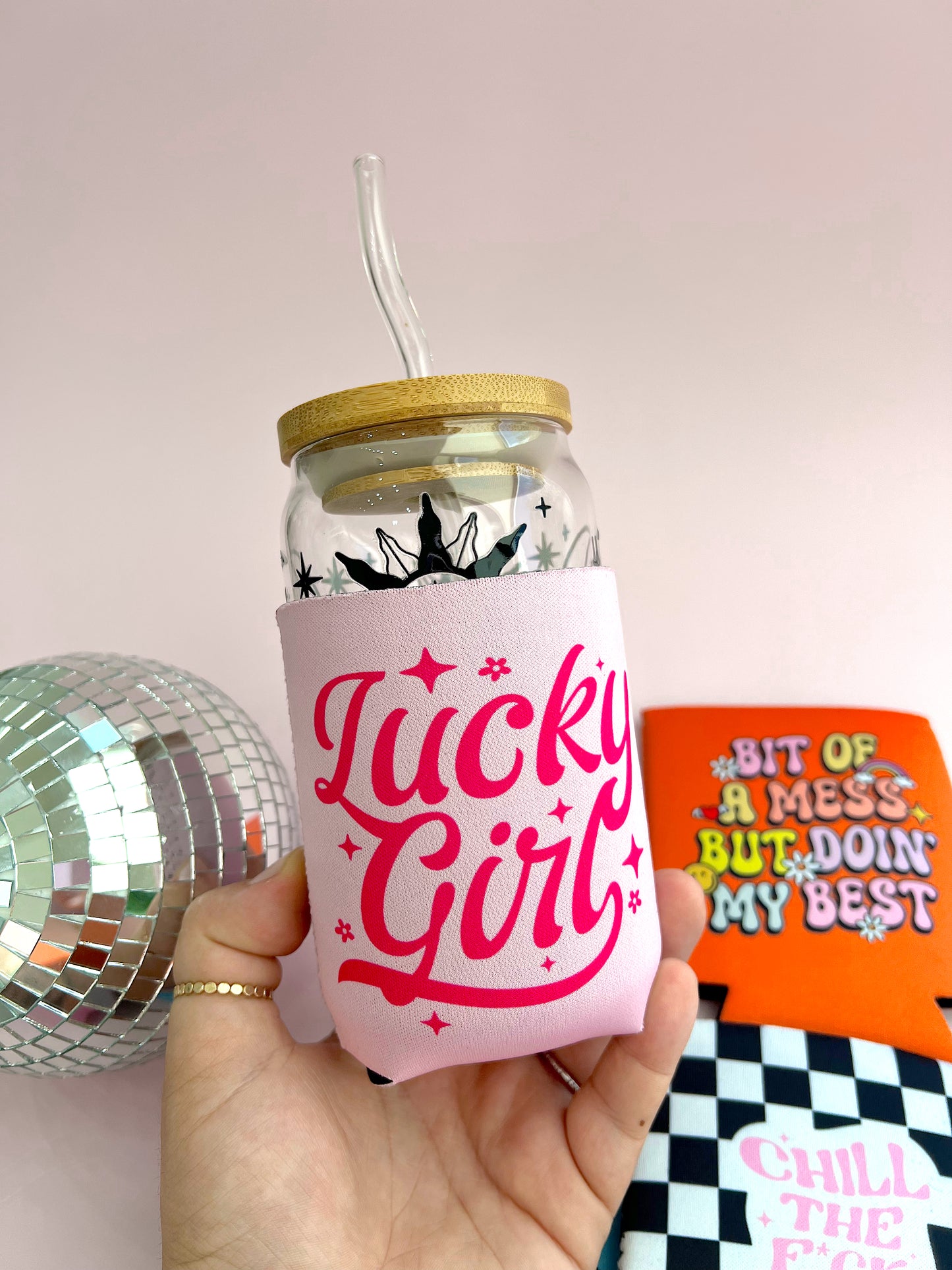 Lucky Girl Can Koozie
