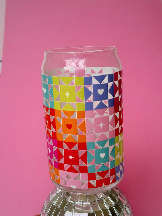Quilted Glass Cup