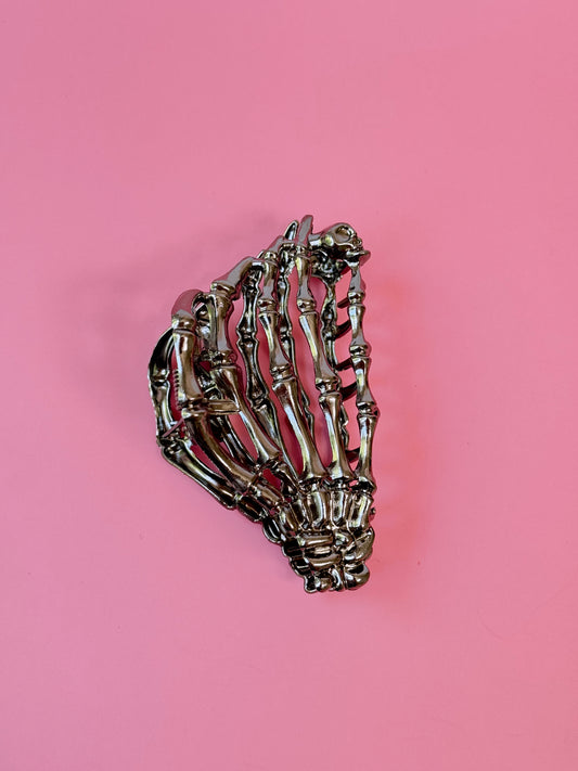 Gunmetal Skeleton Hair Claw