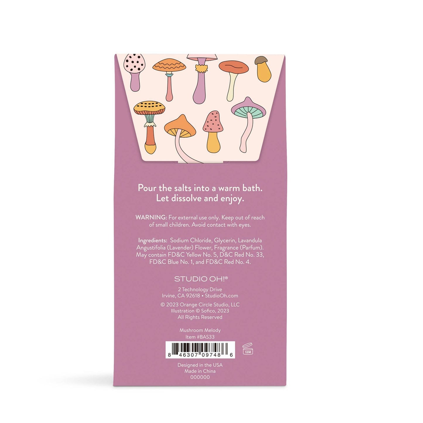 Lavender Scented Bath Salts - Mushroom Melody