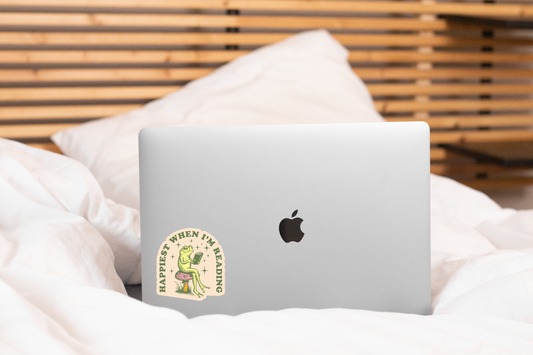 Happiest When I'm Reading Sticker