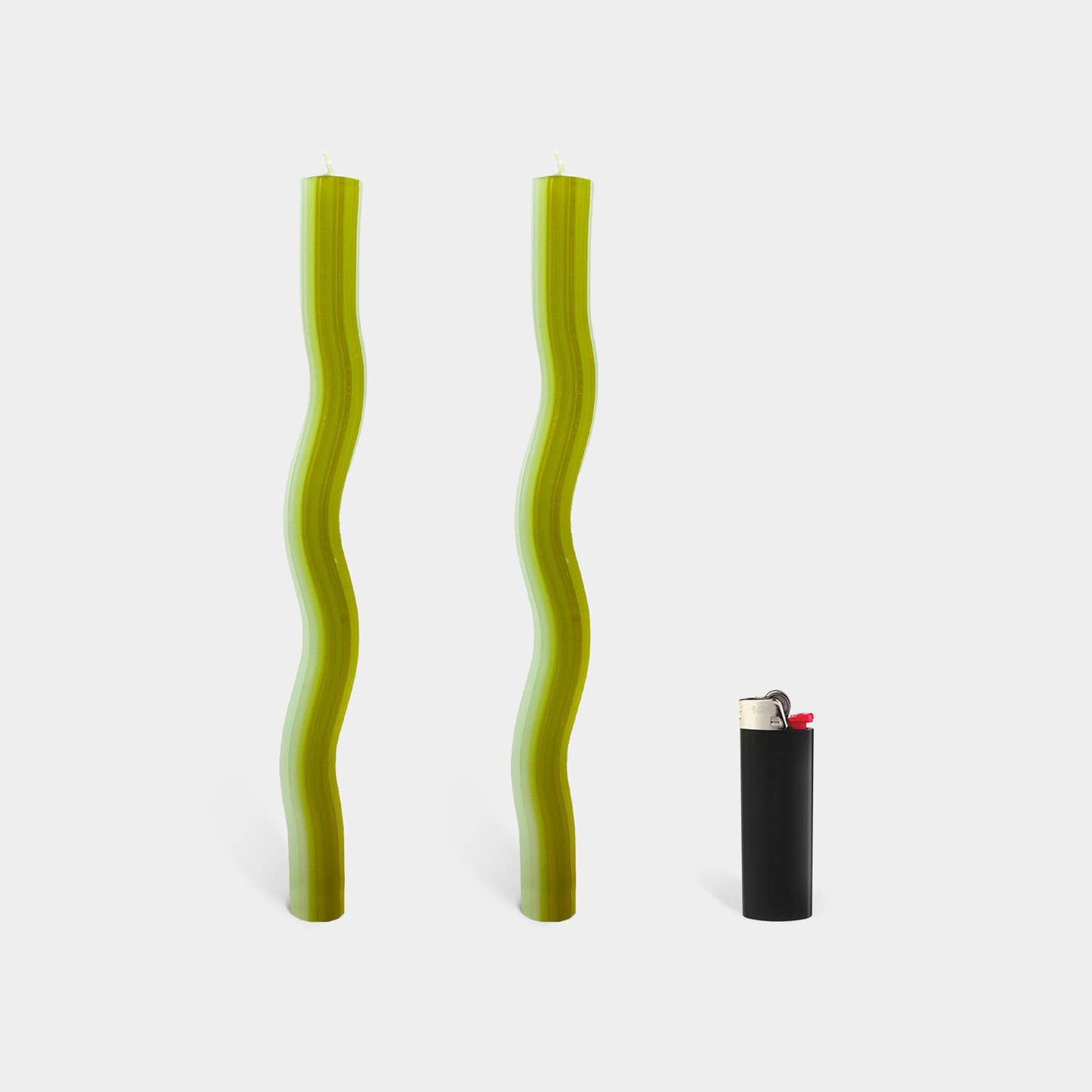 Green Wiggle Candles - (2 Pack)