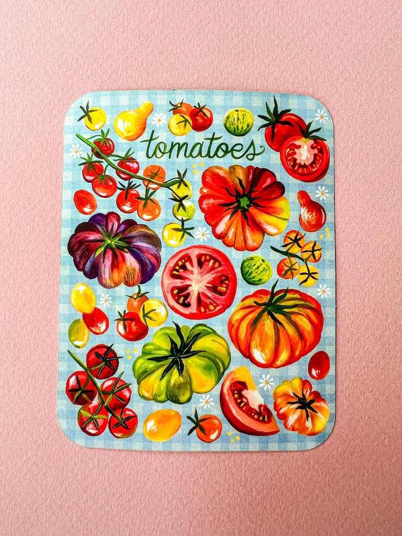 Tomatoes Matte Sticker