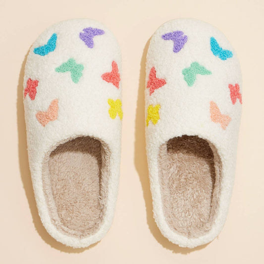 Pastel Butterfly Slippers