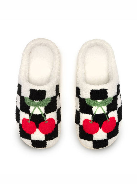 Cherry Checker Indoor/Outdoor Slippers