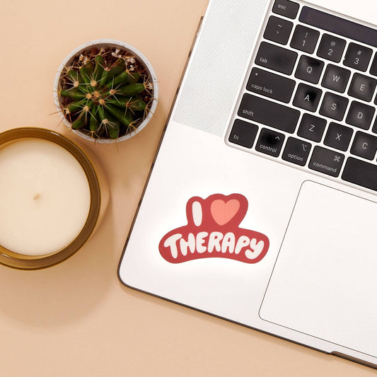 I Heart Therapy Sticker