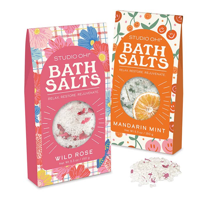 Mandarin Mint Scented Bath Salts - Be All Smiles