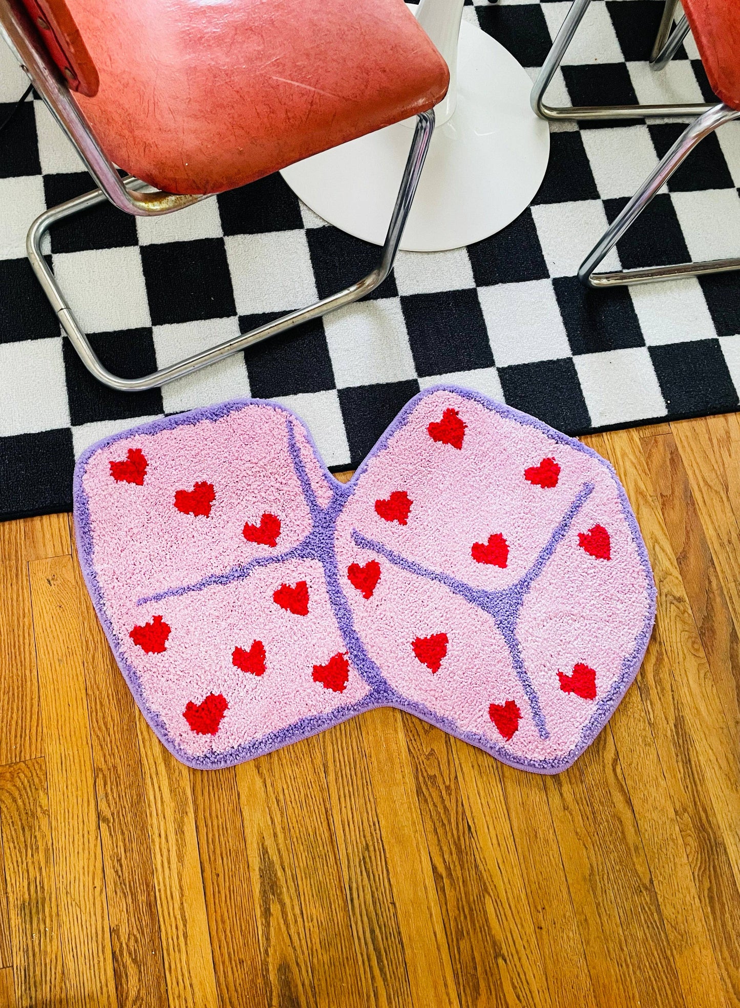 Heart Dice Rug