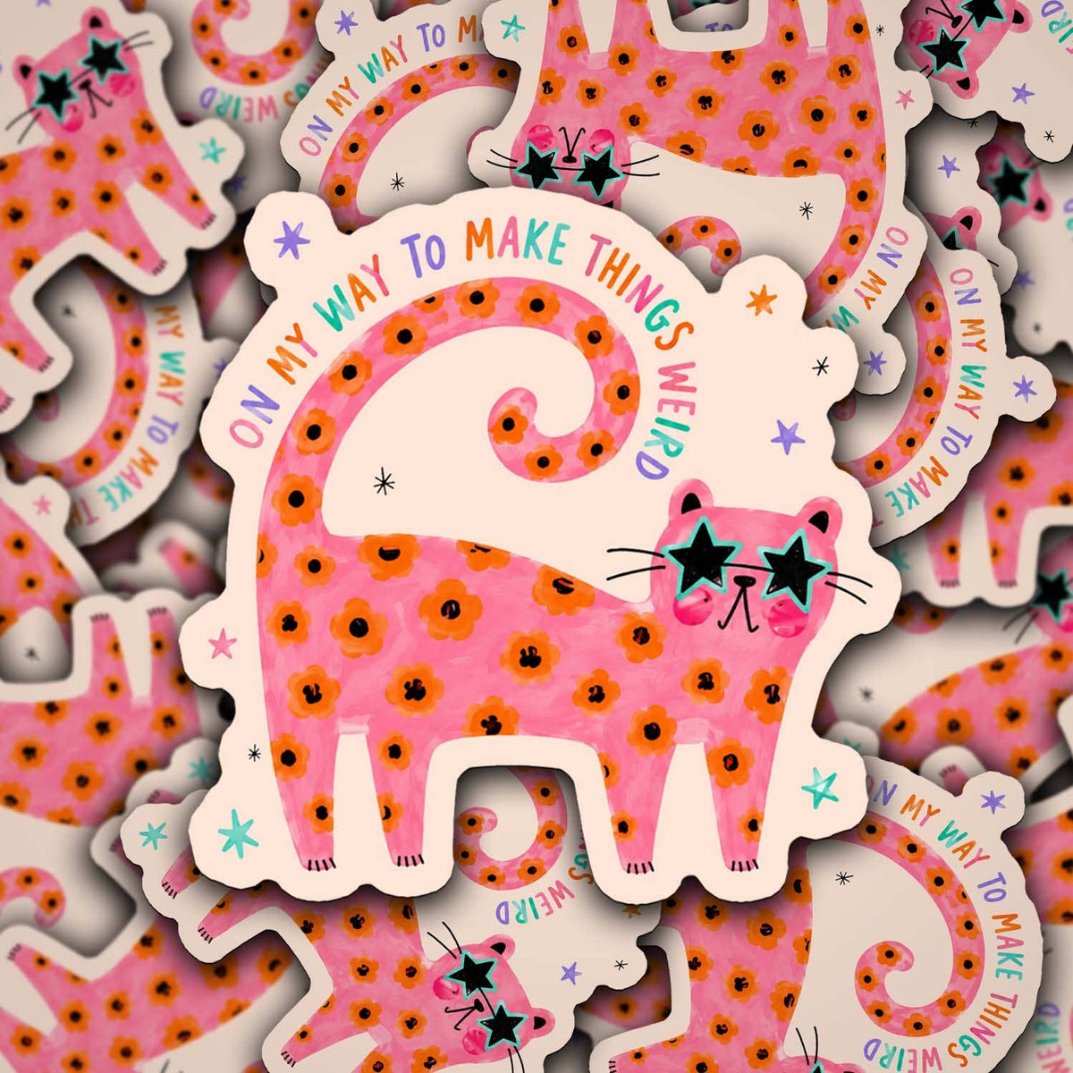 On My Way to Make Things Weird Sticker