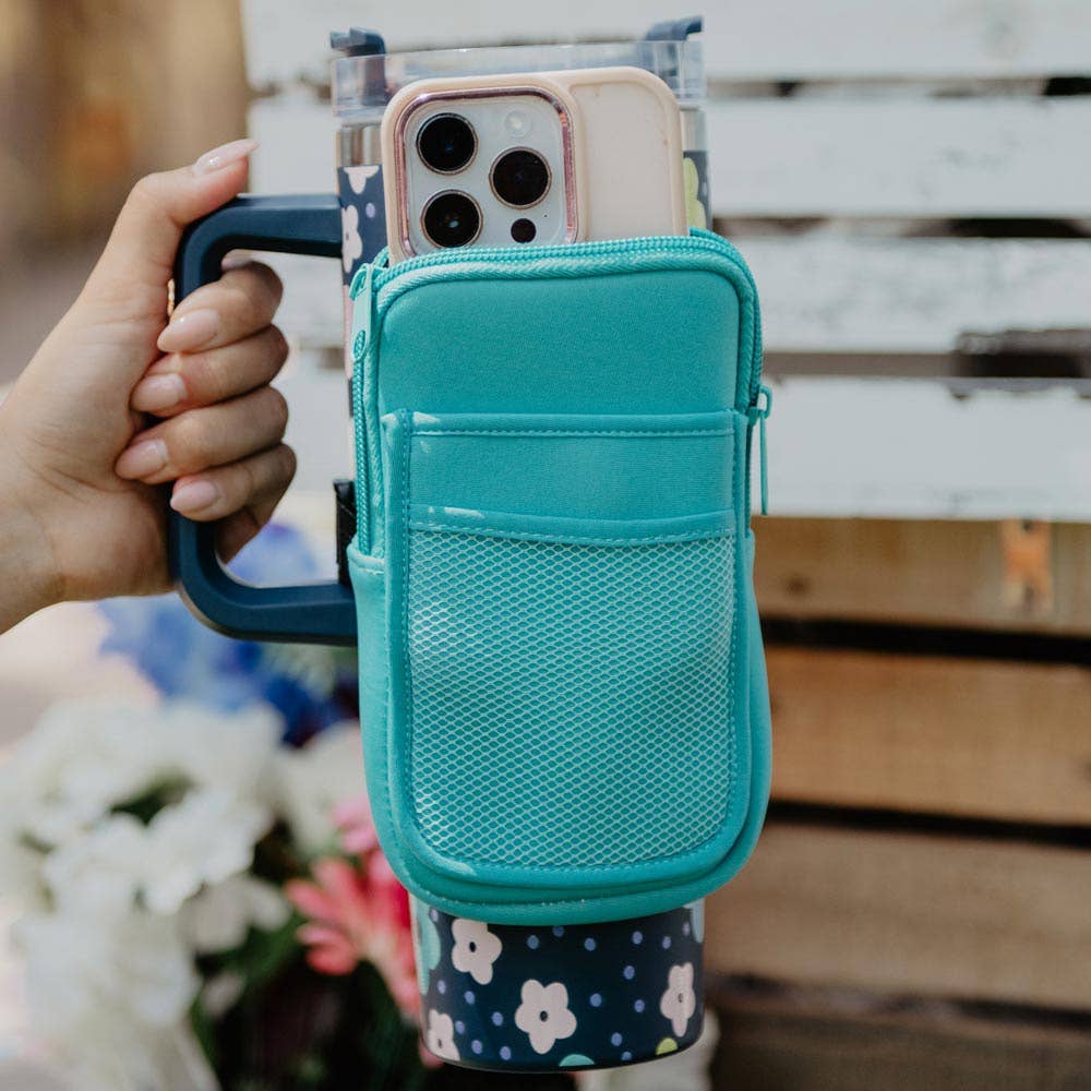 Deep Teal Tumbler Zipper Pouch