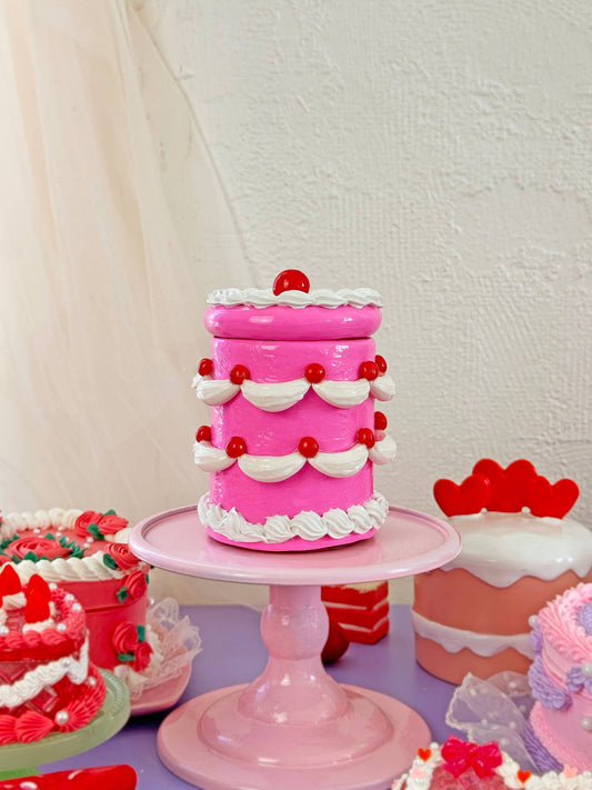 Birthday Cake Ceramic Jar