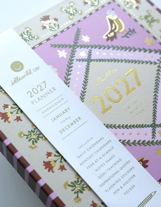 2027 Folk Art Print Planner