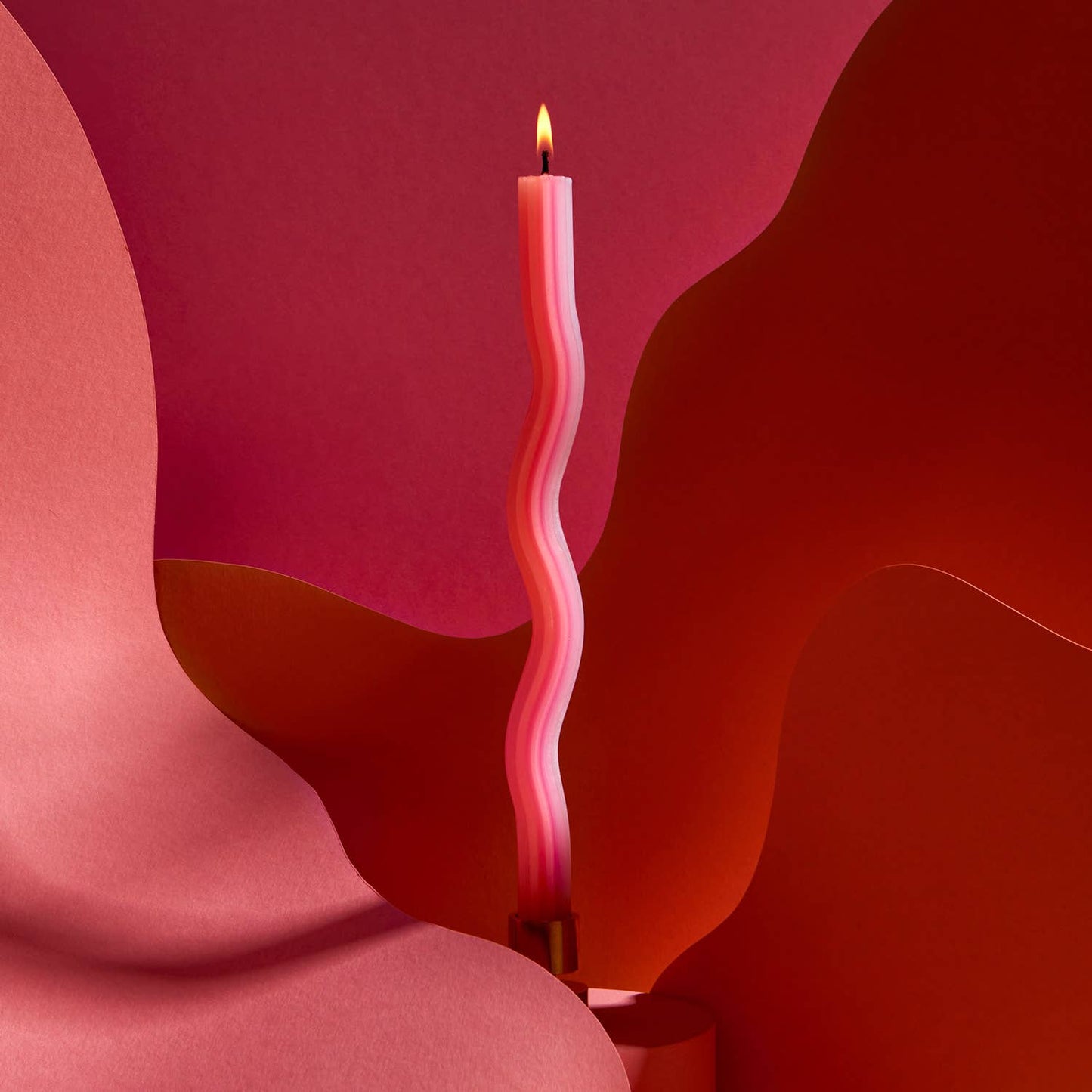 Orange & Pink Wiggle Candles - (2 Pack)