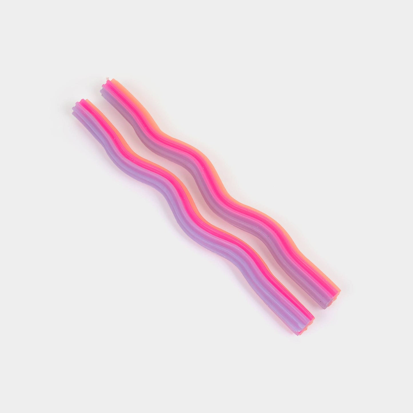 Orange, Pink & Lav. Wiggle Candles - (2 Pack)