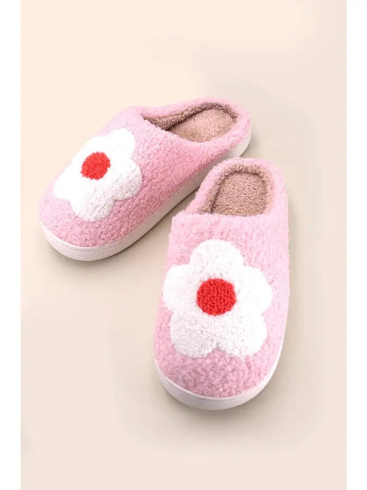 Pink Daisy Slippers
