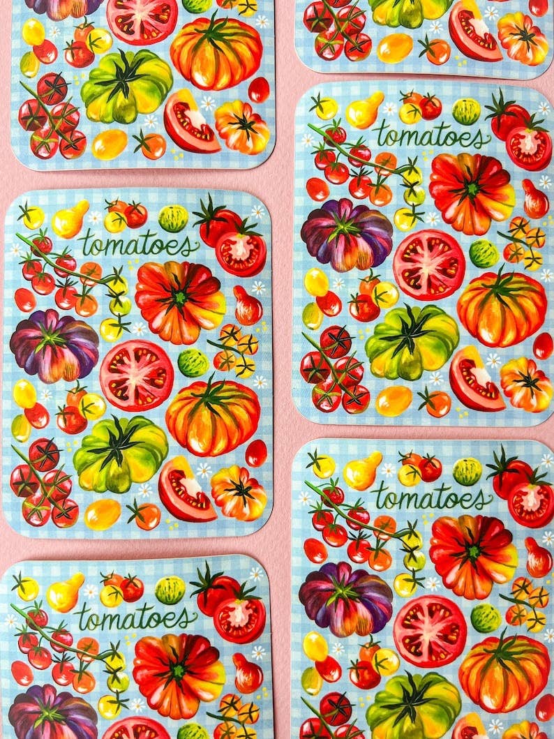 Tomatoes Matte Sticker