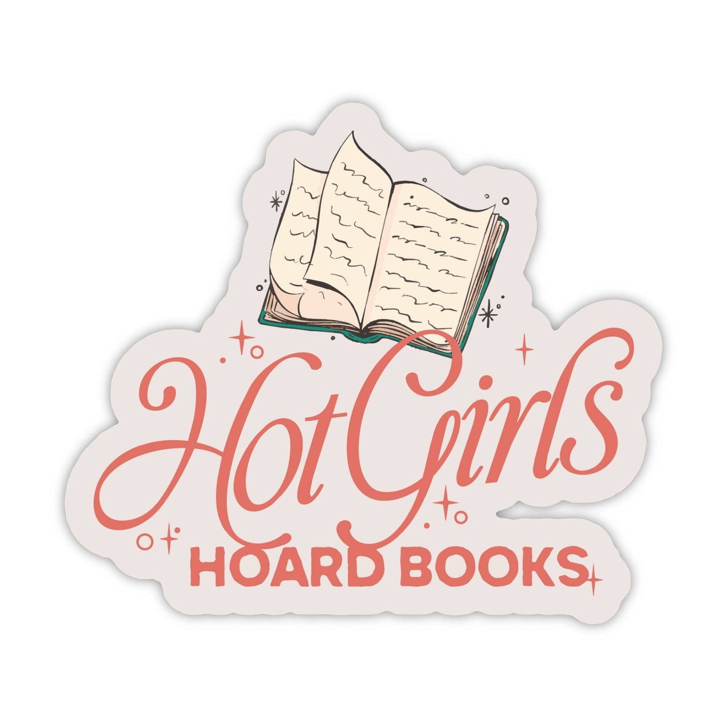 Hot Girls Hoard Books Sticker