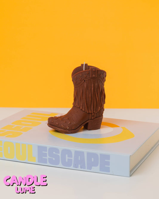 Cowboy Boot Candle