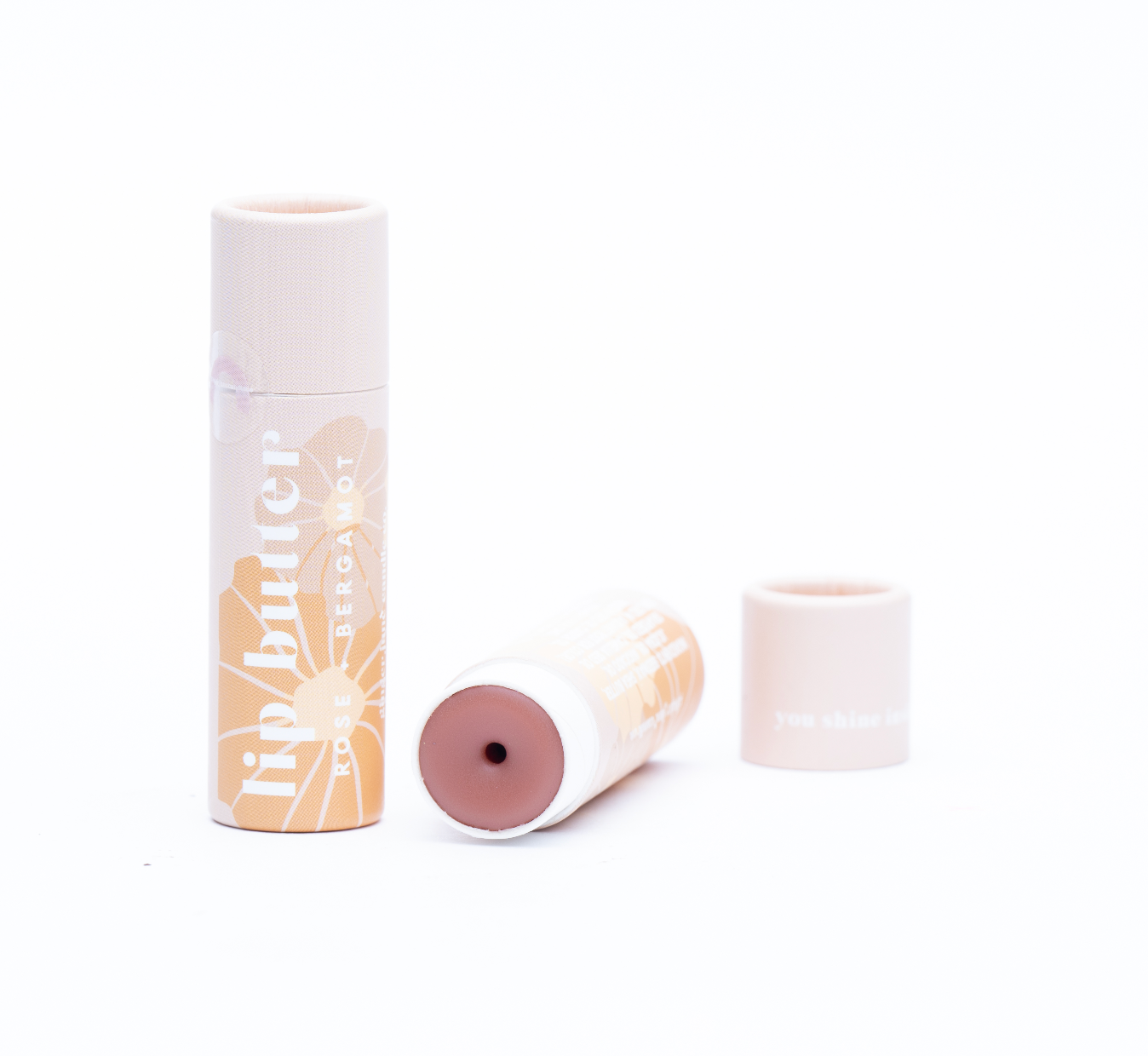 Rose + bergamot beeswax LIP BUTTER • botanically tinted