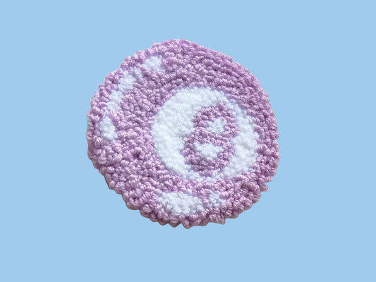 8 Ball Punch Needle Car Coaster