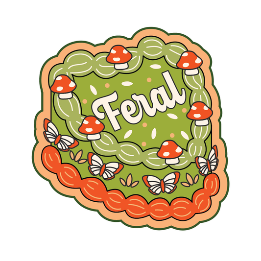 Feral Cake Sticker