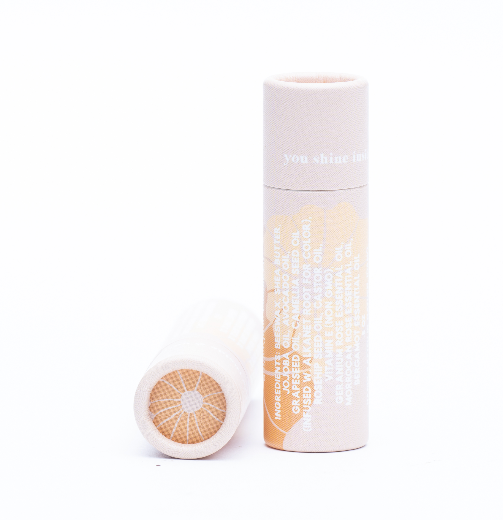 Rose + bergamot beeswax LIP BUTTER • botanically tinted