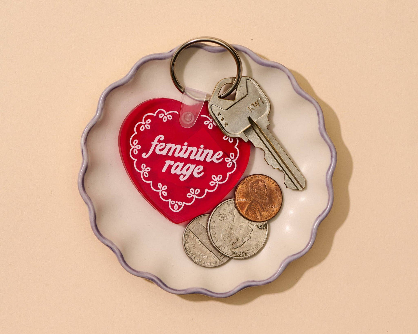 Feminine Rage Keychain