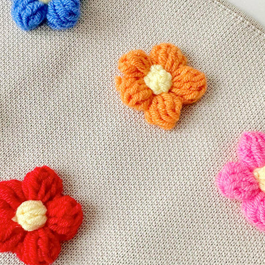 3D Flower Applique Mini Handbag