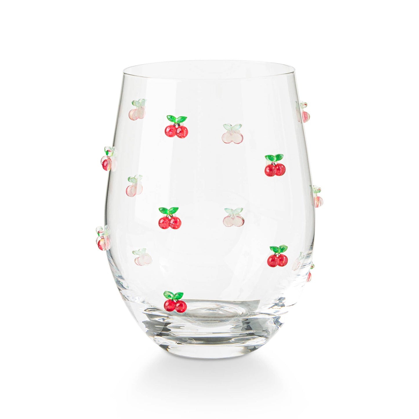 Cherry Icon Stemless Wine Glass