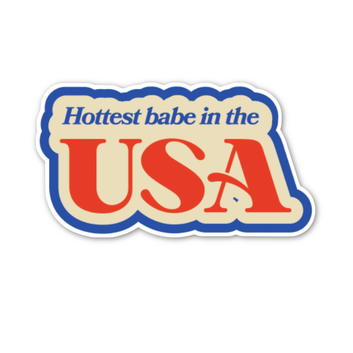 Hottest Babe in the USA Sticker