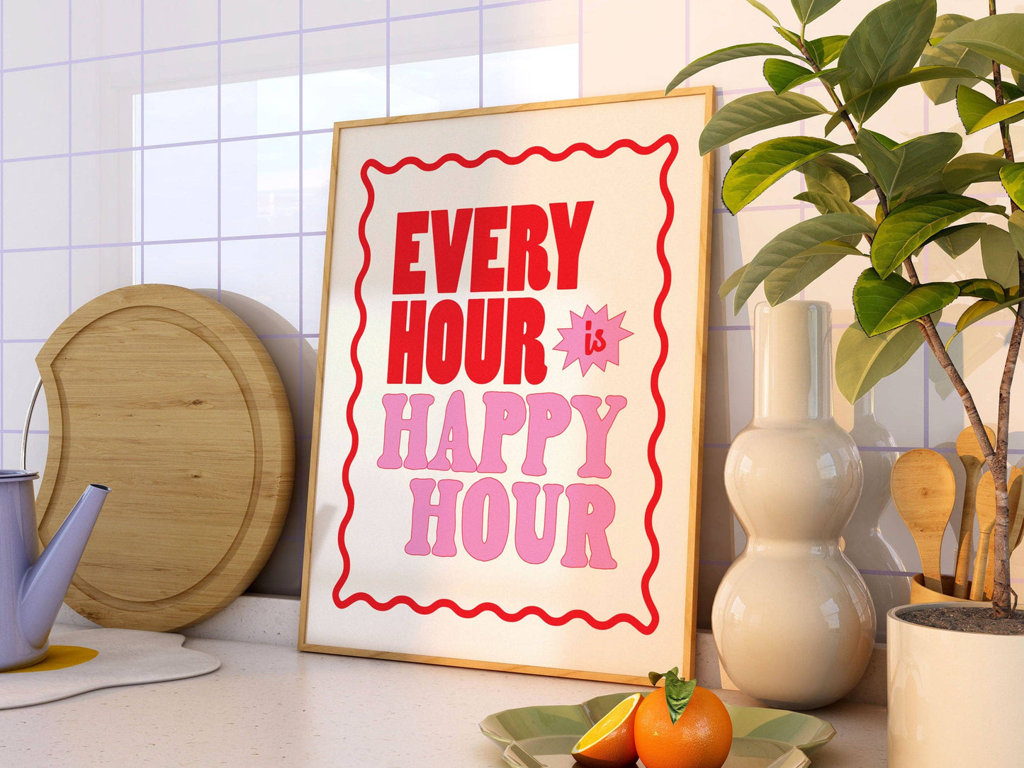 Every Hour is Happy Hour Art Print