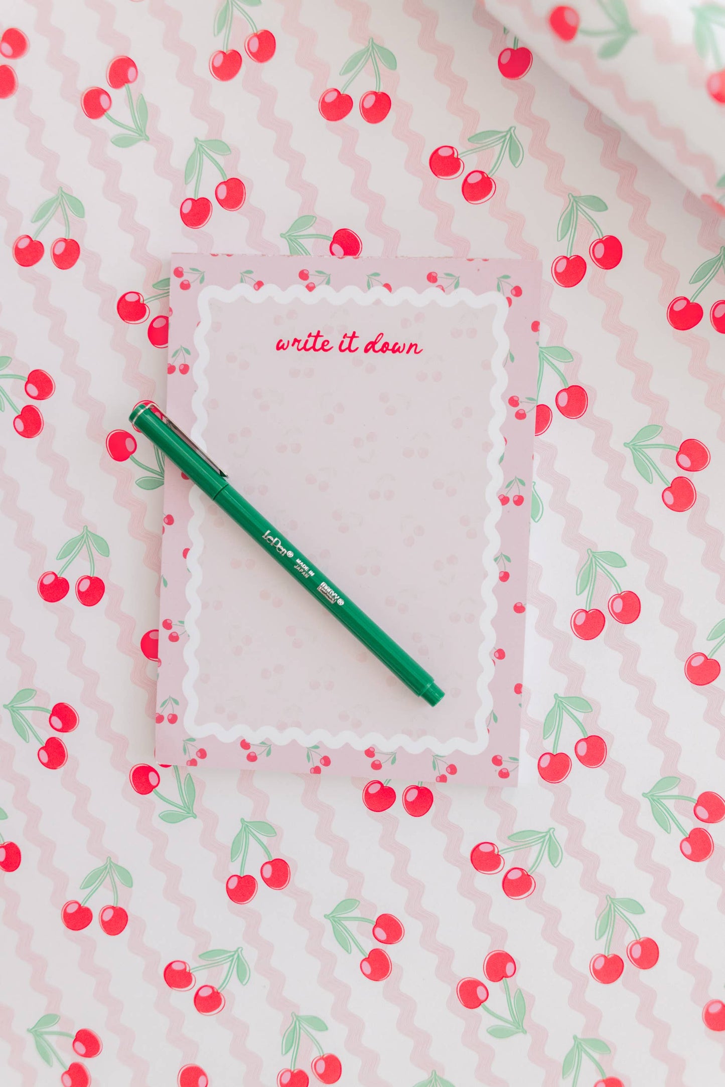 Pink Cherry Write it Down Notepad
