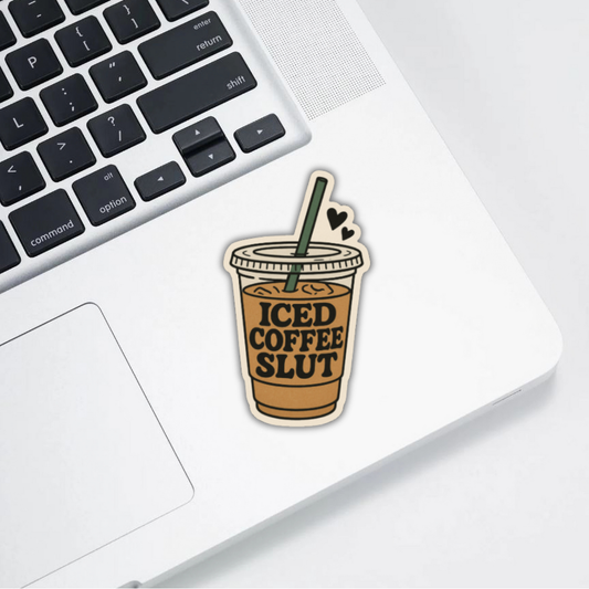 Iced Coffee Slut Sticker
