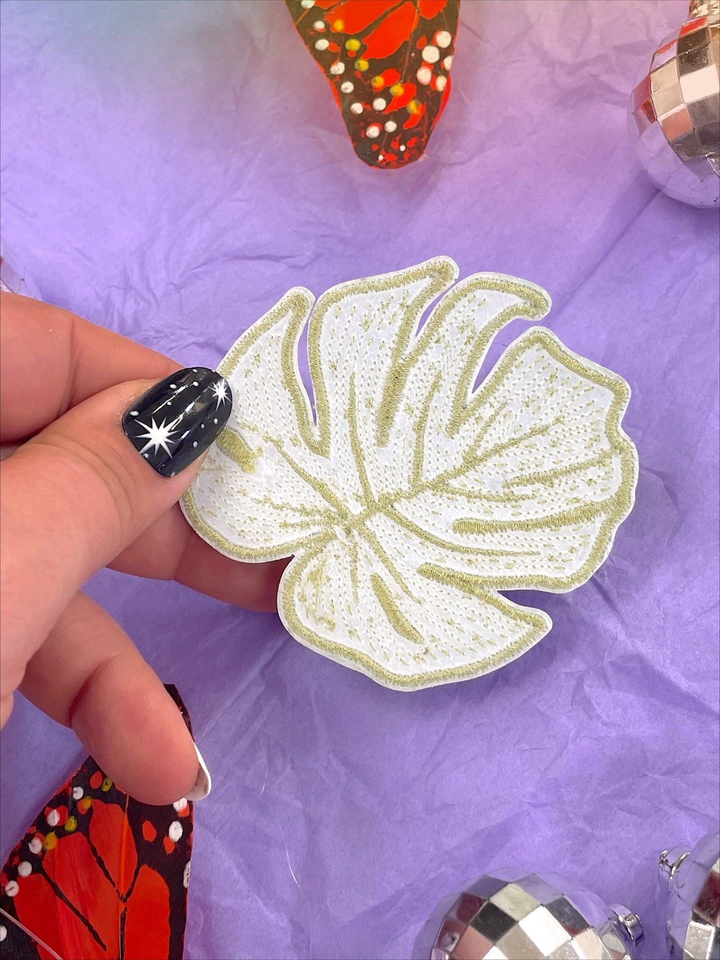 Monstera Leaf Iron-On Patch