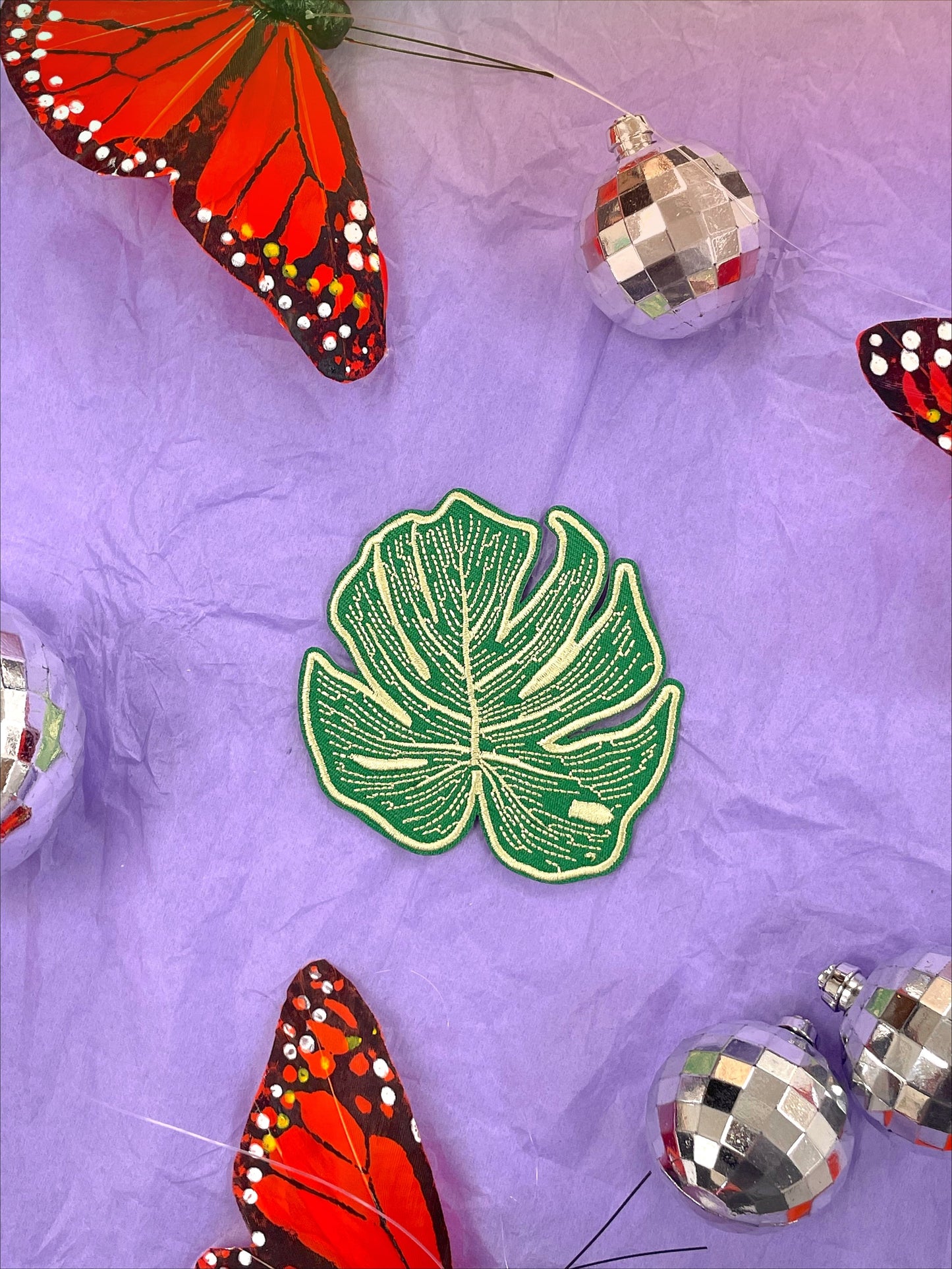 Monstera Leaf Iron-On Patch
