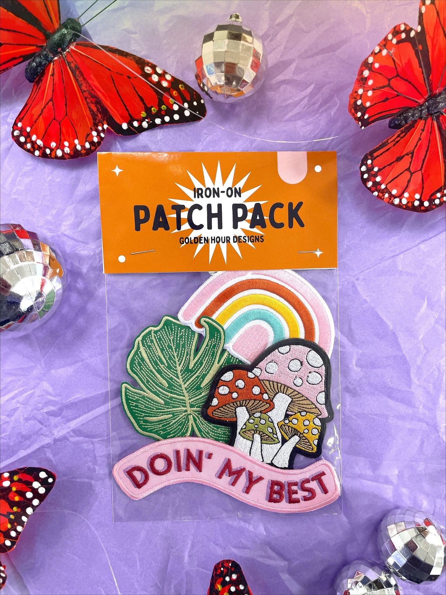 Mushroom Iron-On Patch
