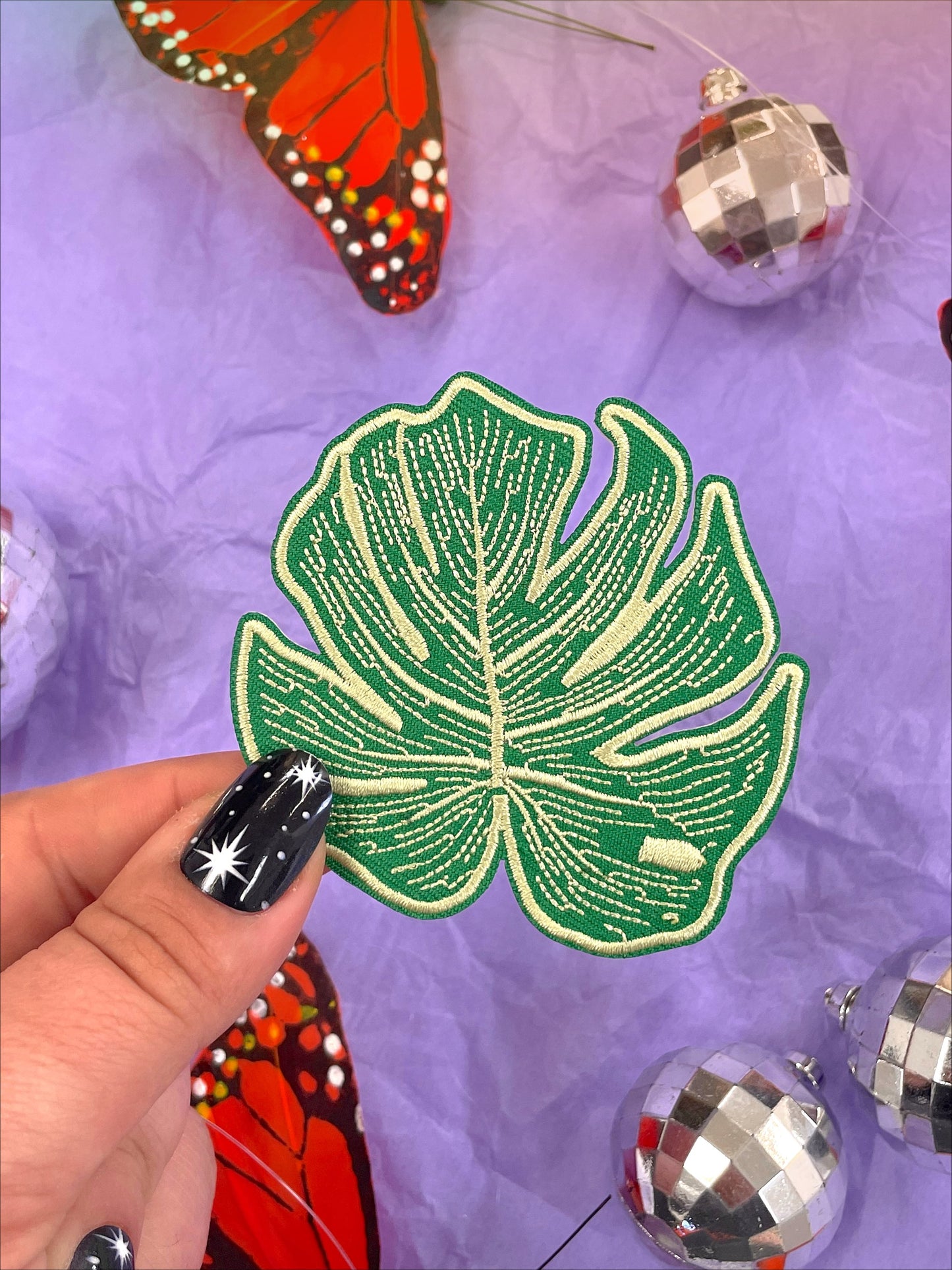 Monstera Leaf Iron-On Patch