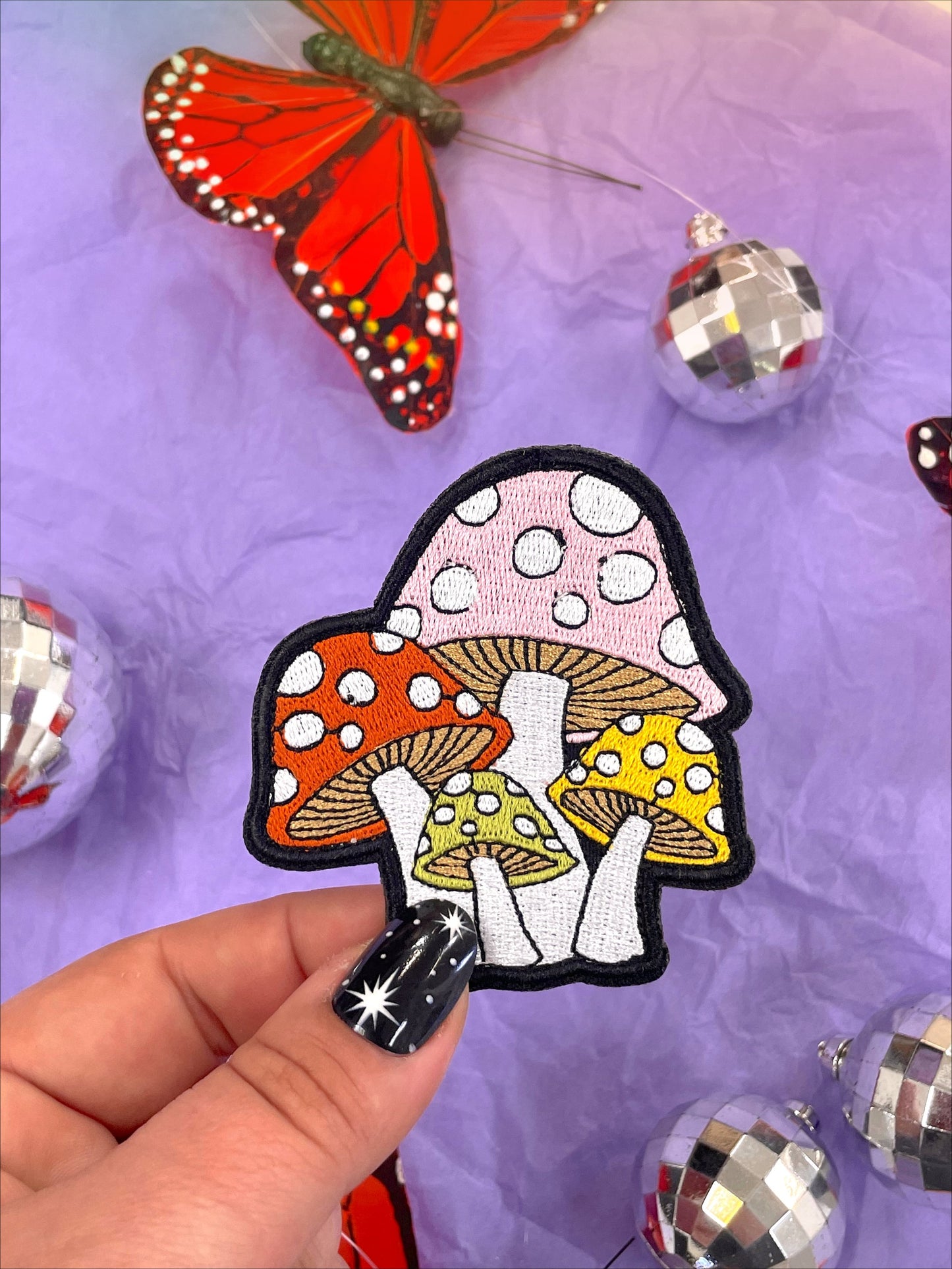 Mushroom Iron-On Patch