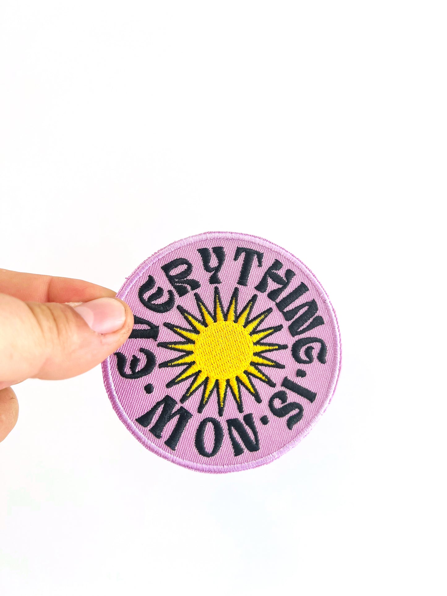 Everything is Now Iron-on Embroidered Patch