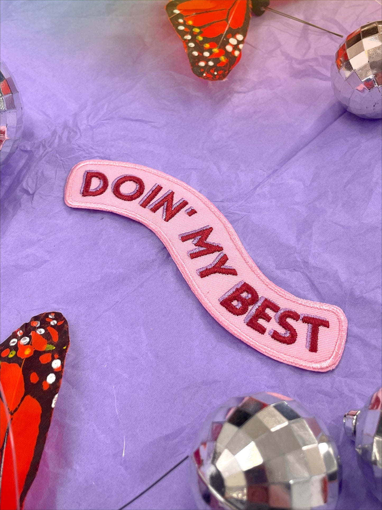 Doin' My Best Iron-On Patch