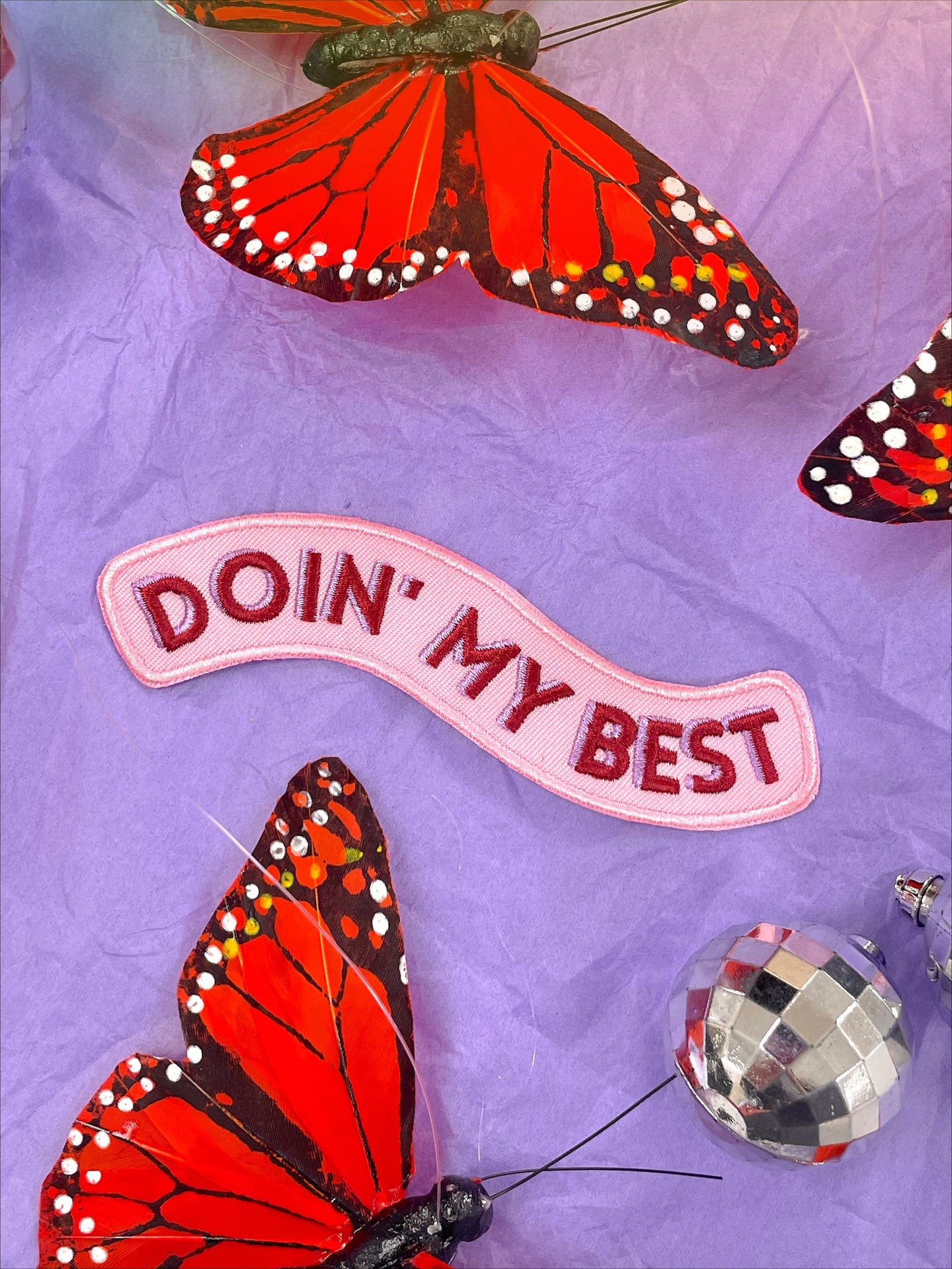 Doin' My Best Iron-On Patch