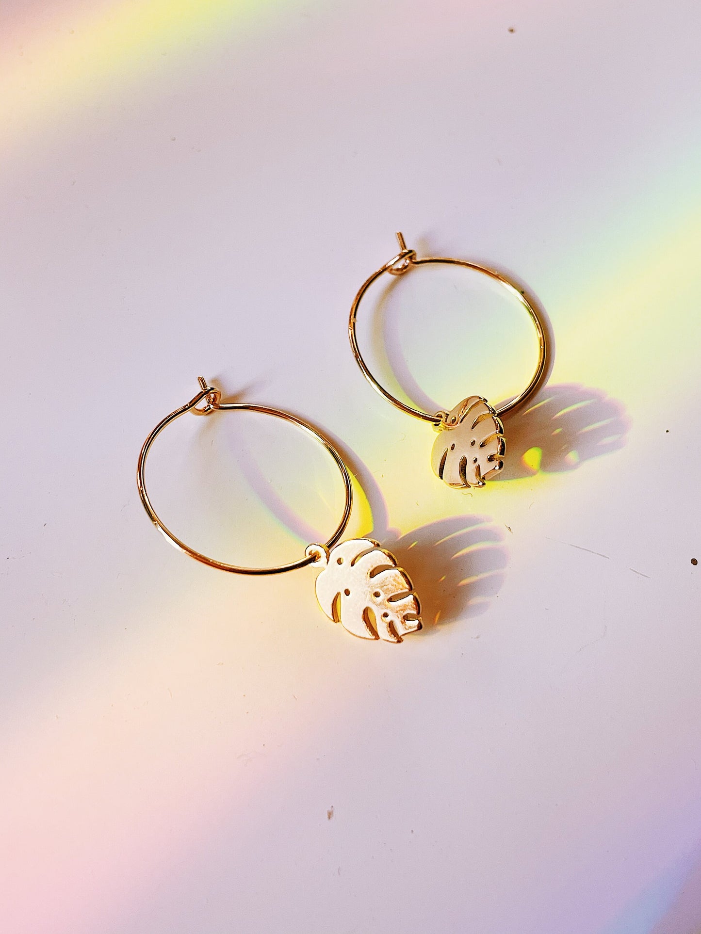 Monstera Earrings