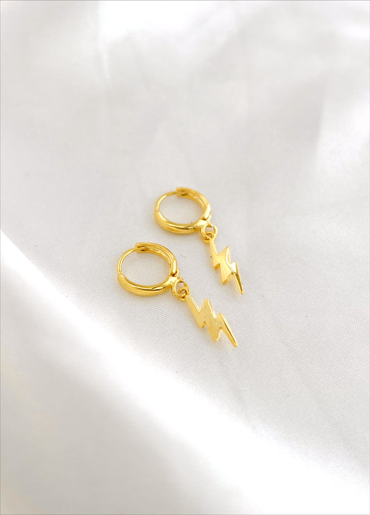 Gold Lightning Bolt Huggies