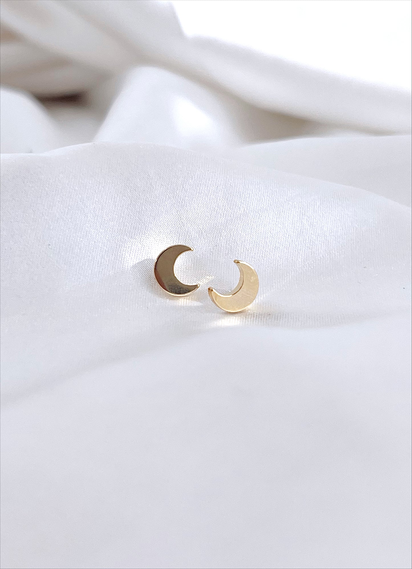 Gold Moon Studs