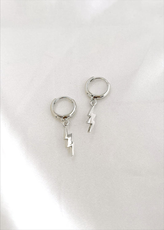 Silver Lightning Bolt Huggies