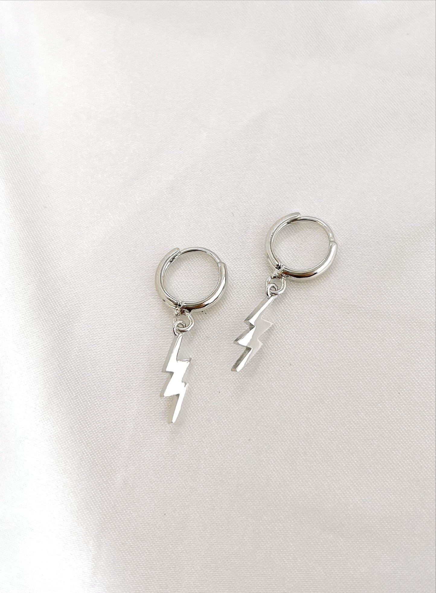 Silver Lightning Bolt Huggies