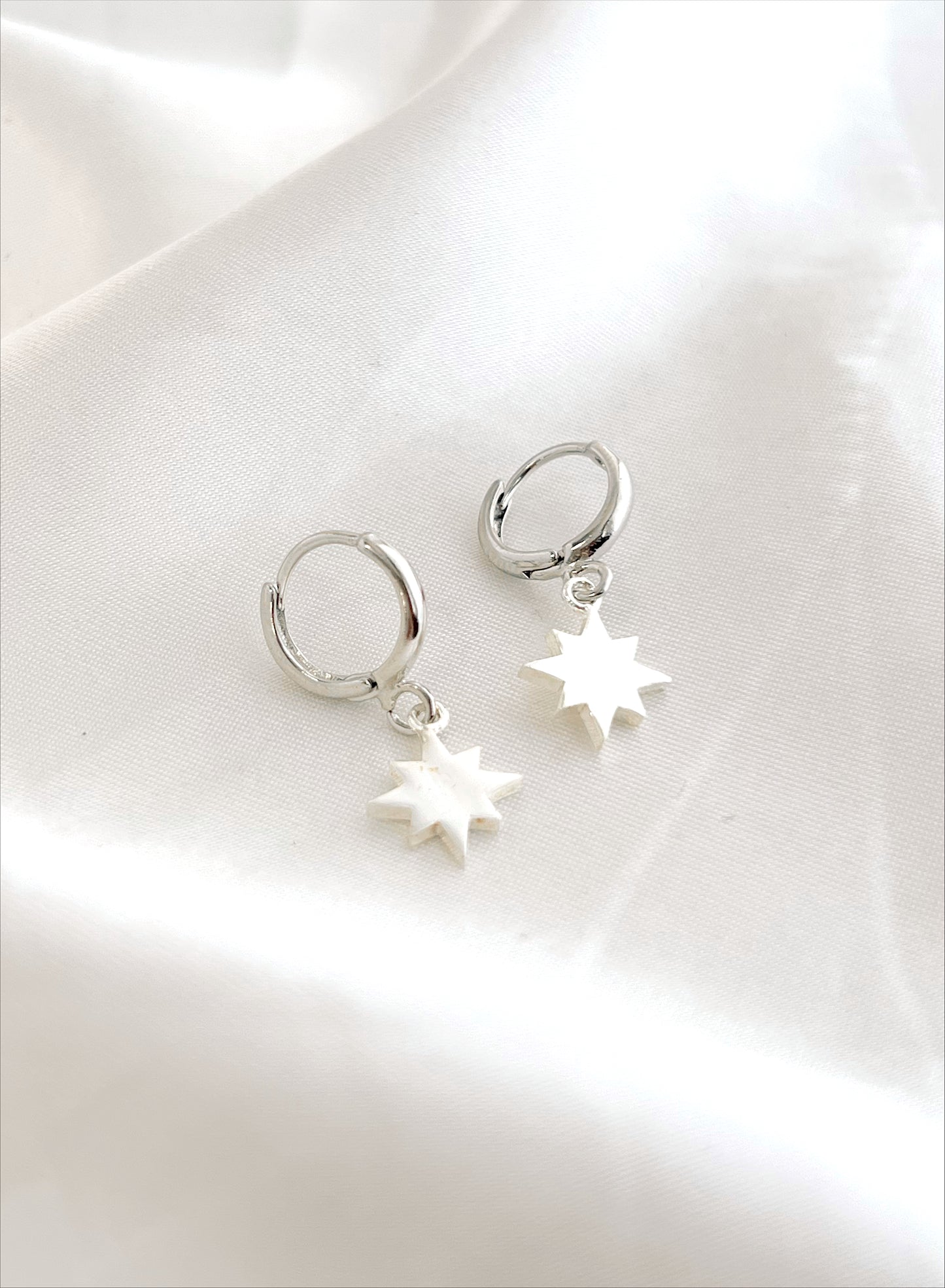 Silver North Star Huggies