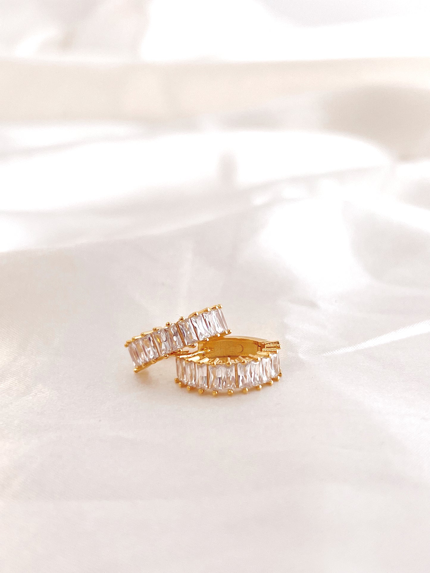 Clear Jewel Huggies